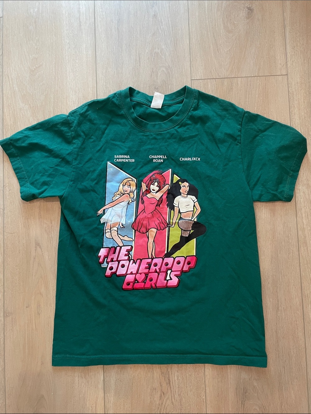 The Powerpopp Girls Graphic Tee - Green
